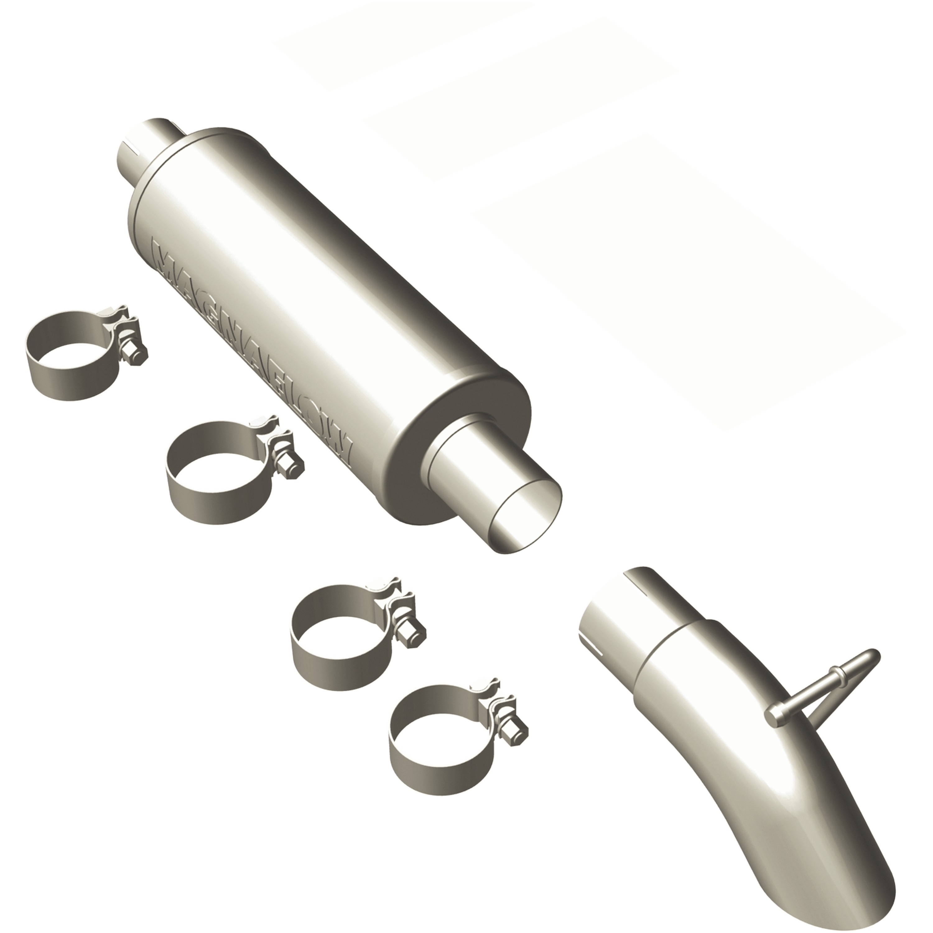 MagnaFlow 1997-1999 Jeep Wrangler Off-Road Pro Series Cat-Back Performance Exhaust System